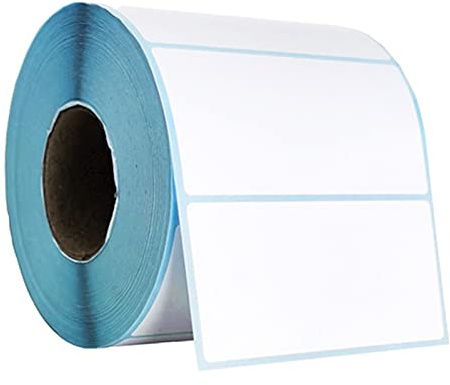 800 stycken etiketter självhäftande, hushållsetiketter blanko, självhäftande etiketter för termoskrivare, för hushåll kontor kök (50 mm x 30 mm)