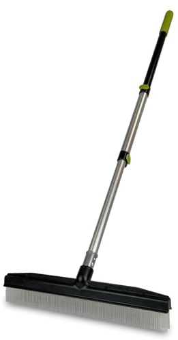 Room Groom Carpet Rake and Groomer with Telescoping 54 Inch Adjustable Handle, Portable Design, Carpet Brush Ideal for Pet Hair, Refreshing High Pile Carpets, Rugs, and Artificial Turf