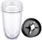 2-piece 16oz Cup and Cross Blade, Blender Replacement Parts Compatible with Magic Bullet 250w Blenders (Model MB1001 Series)