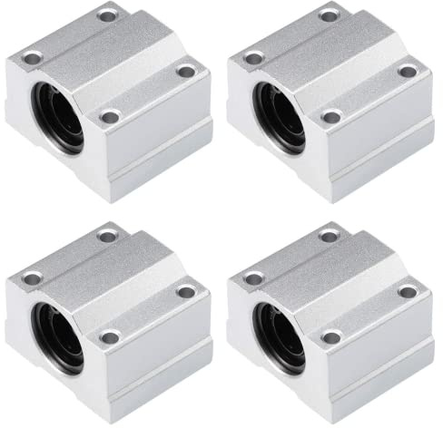 Fasizi 4 piezas SCS10UU Rodamiento de bolas de movimiento lineal CNC Casquillo deslizante Longitud de 34,5 mm