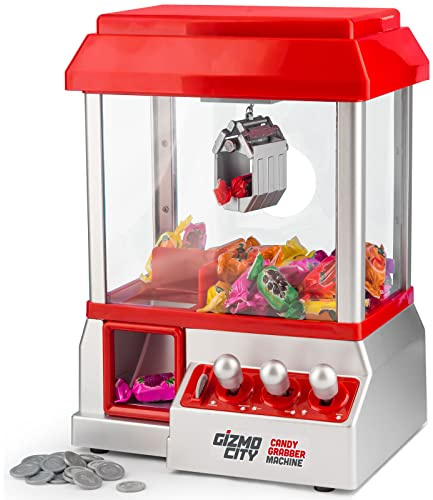 Arcade Rétro Candy Grabber Machine avec Griffe Fairground Joystick Jeu Bonbons Enfants Mini Attrape-Bonbons