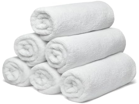 12 x Terry Cotton Baby Towelling Nappies – Soft Reusable Cloth Nappies for Newborns & Toddlers – Washable, Eco-Friendly & Absorbent Baby Towels