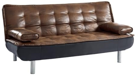Vente-unique-Schlafsofa Klappsofa - Microfaser - MISHAN