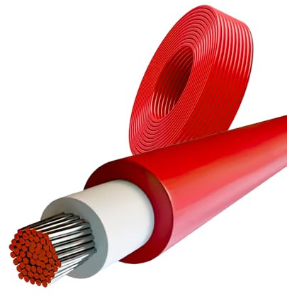 SOLIDSPARK Cable Panneau Solaire rouge 4mm² - Haute performance - 25m
