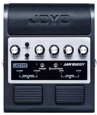JOYO Portable Guitar Practice Amp & Pedal All-in-One Rechargeable Bluetooth Combo Guitar Amplifier with Effect & Footswitch Jam Buddy