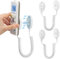 2er-Pack Magnetische Fernbedienungshalter mit Federseilen - Sicherer Halt für Fernbedienungen und kleine Gegenstände, Wandmontage mit Kleber(Weiß 70 Zoll, 2er-Pack)