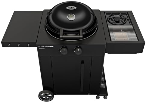 OUTDOORCHEF Gas Kugelgrill Station Arosa 570 G EVO Plus Black - mit Blazing-/ Cooking Zone