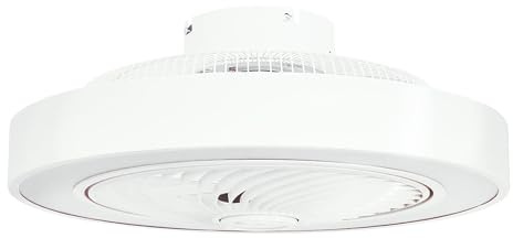 Jocca - Ventilador Techo Smart con Luz LED Regulable| Ventilador Inteligente Bluetooth, Silencioso, Mando a Distancia| Control por APP| Temporizador, 6 Velocidades| Función Verano e Invierno (Blanco)