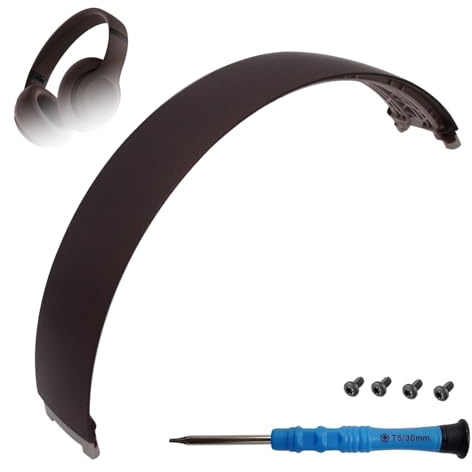 Studio Pro Headband Replacement, Top Head Band Replacement Repair Kit for Beats Studio Pro Wireless Headphones Accessories, Composite Materials, Durable & Bending Resistant (Deep Brown)