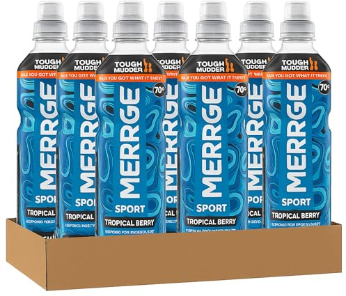Emerge Isotonic Tropical Berry 70p PMP Sports Drink, 500ml Bottles, Pack of 12 by Kinbos
