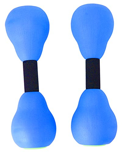 KIMISS Haltères Aquatiques pour Femmes pour Le Développement Musculaire – Poids d'eau Flottants, Haltères d'exercice en EVA à Séchage Rapide pour Le Fitness, 27,5 X 9 Cm, Bleu