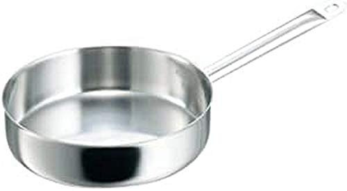 De Buyer Industries Appety 3467.28 Frying Pan with Handle No Lid 28 cm Stainless Steel Heat Diffusing Base