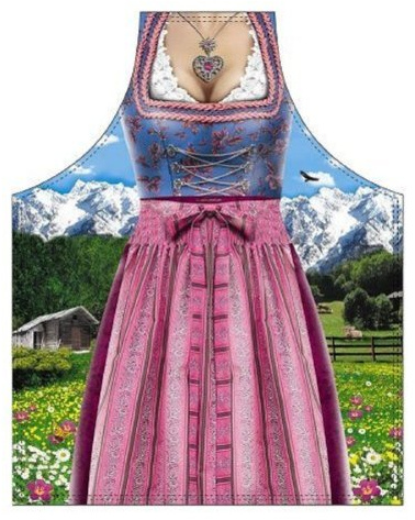 Tobeni 1786 Schürze Bavarian Woman Traditional für Grill und Küche