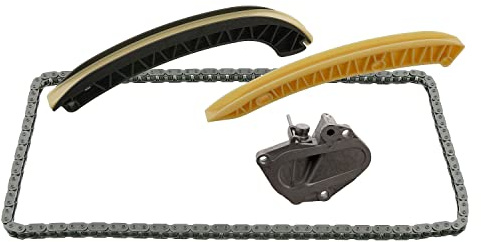 febi bilstein 30497 Steuerkettensatz für Nockenwelle, mit Gleitschienen und Kettenspanner, 1 Stück | Kompatibel mit: SEAT CORDOBA, IBIZA III, SKODA FABIA I, FABIA I Combi, FABIA I Praktik, FABIA I Stufenheck, FABIA II