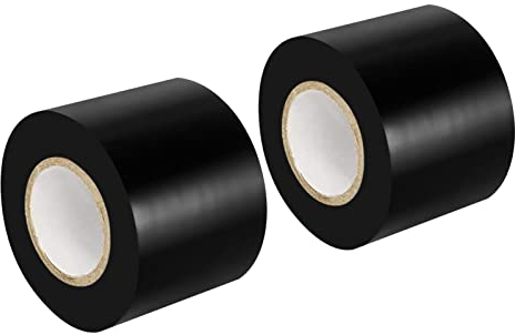 Maveek, 2 rotoli di nastro isolante elettrico, 50 mm x 15 m, in silicone impermeabile, per riparazioni e isolamento, colore nero