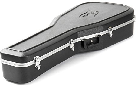 Fame ABS Deluxe Case, 4/4 Konzertgitarre, Wetterfest, Abschließbar, Hartschalenkoffer, Robuster Schutz, Plüsch-Innenfutter, Zubehörfach, Ideal für Sicheren Gitarrentransport