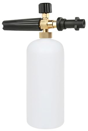 Rediboom Einstellbar Schaumdüse für Kärcher K-Serie Schaumkanone Hochdruckreiniger, 1L Schaumlanze Schneeschaum Schaumpistole Hochdruckreiniger Snow Foam Autowäsche Gun fit Kärcher K2/K3/K4/K5/K6/K7