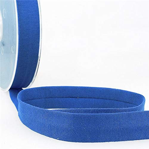 M & C Spule 20 m Schrägband, Jersey, 20 mm – Königsblau