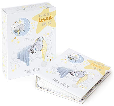 Me to You Tiny Tatty Teddy Baby Photo Album in a Gift Box - Official Collection,6 x 4, Holds 160 Photos, Silver