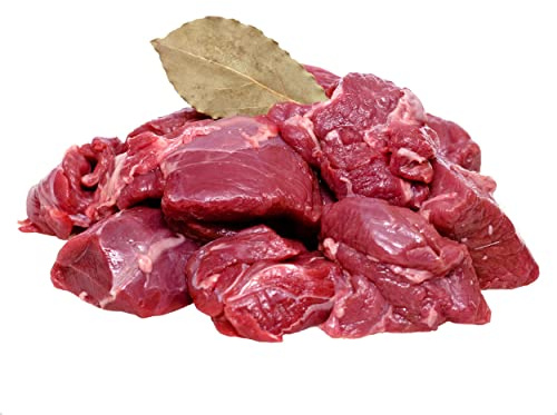 Diced Venison, Fresh Venison Meat. Tender, Juicy And Flavoursome, Pack Approximately 2.5kg