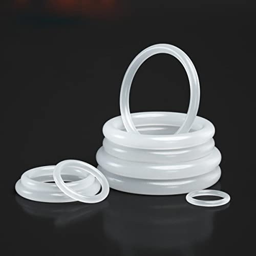 Weißer O-Ring CS 3,1 mm AD 10~150 mm VMQ Weiße O-Ring-Dichtung Silikon-O-Ringe Silikonring Hochtemperaturdichtung-OD 10 mm (10 Stück), Weiß, 3,1 mm