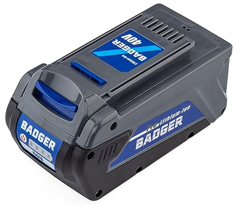 Wild Badger Power WB40V4.0AHB 40 Volt 4.0Ah Lithium-Ion Battery, Blue – High-Capacity Power for 40V Tools, Compatible with String Trimmers, Leaf Blowers, Lawn Mowers & More