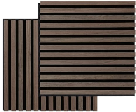 Fibrotech 2344639 520 x 520 mm valnöt fyrkantiga akustiska paneler