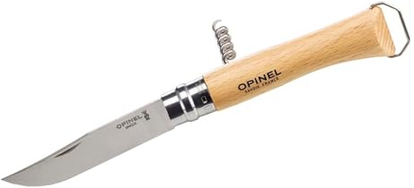 Opinel N10 Outdoormesser und Korkenzieher mit Flaschenöffner in einem im Blister