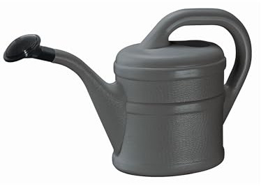 Bunte Gartengießkanne 2 Liter mit Brause (Anthrazit)