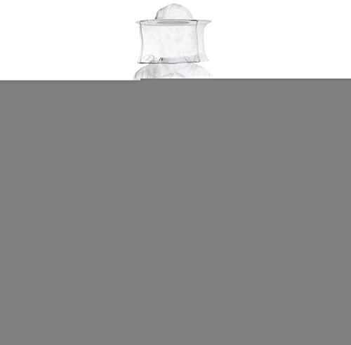 LearnLyrics Imkerbekleidung Elastische Taille Imkerbekleidung Bequeme Baumwolle Imkeranzug mit rundem Schleier Professionelle Imkerbedarf Große Imkerbekleidung für Männer Frauen