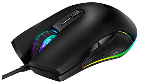 Veemoon Type-c Gaming Mouse 7 Keys Rgb Optical Backlit Mouse for Computer Gaming