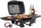 Warmiehomy 2 Burner Portable Gas BBQ Tabletop Propane Gas Grill, Outdoor BBQ Camping Grill with Removable Side Tables and Built-in Thermometer for Outdoor Cooking,101x47x34.8cm