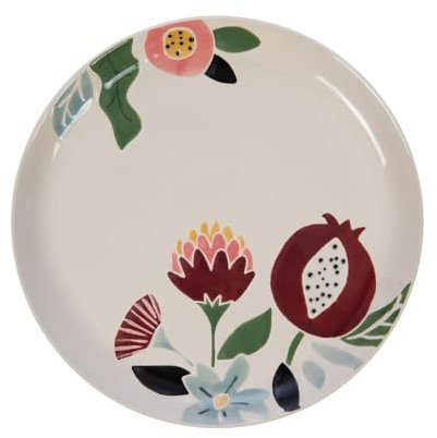 XGAGHB - Assiette plate Bertille 25 cm (6 pièces, Porcelaine, Animale, Imprimée Animale, Ronde, Réutilisable, Dîner informel, Haut-brillant, Fired Clay, Repas quotidiens, Lavage en machine)