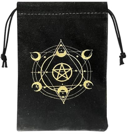 Zibeem Dragsko Tarotpåsar,Tarot Dragskoväska | Sammet Tarot smycken påse med dragsko - Multifunktionella Oracle Cards smyckesväskor, tarottillbehör, tarotkorthållare, tarot- och tärningsväska för