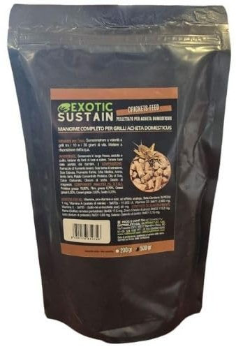 MANGIME COMPLETO PER GRILLI ACHETA DOMESTICUS - 200 gr