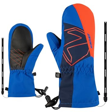 Ziener Lavalino Z Moufles de Ski pour Enfant en Laine imperméable Extra Chaude Bleu Cobalt Bleu Marine foncé 5,5