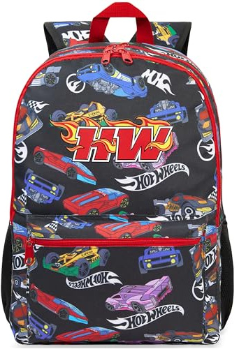 Get Trend Hot Wheels Grande Zaino Ragazzo, 46 cm Zaino Scuola con Spallacci e Zip per Sport e Gite, Idea Regalo per Ragazzi (Multi Hot Wheels)