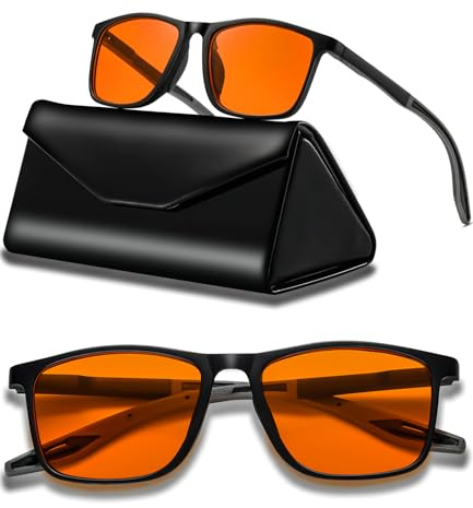 Viseng Ultraleichte Blaulicht Brille Komfortabel Blaulichtfilterbrille Sportbrillen Rechteckig Blaulichtfilter für Damen Herren