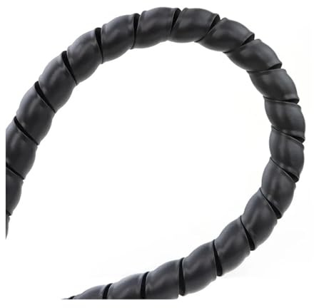 Tubo avvolgicavo a spirale, Avvolgicavo flessibile a spirale da 8-35 mm Nero(18mm)