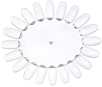 Toyvian Présentoir à Vernis à Ongles Roue D'entraînement pour Nail Art Professionnel et Salon en Plastique 10pcs Forme Tournesol Support Pratique pour Faux Ongles