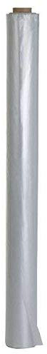 Baufolie 4x 2m x 50m (400m²) transparent - Extra starke Bauplane - wasserdichte Abdeckfolien Rolle - reißfeste Estrichfolie - Plastikfolie für Innen- und Außenbereich