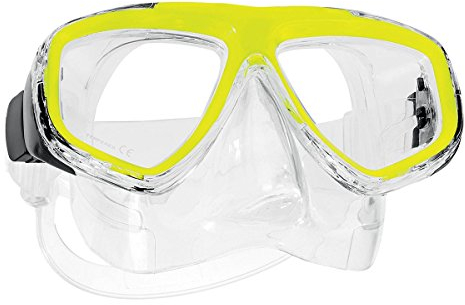 Scubapro ECCO CLR-Neon Atemschutz-Set für Kaltwasser, Unisex, Erwachsene, Gelb, Einheitsgröße