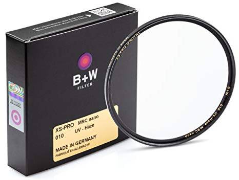 B+W UV-Haze- und Schutz-Filter (58mm, MRC Nano, XS-Pro, 16x vergütet, slim, Premium)