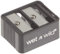 Wet n Wild Dual Makeup Sharpener, Accessoire Double pour Tailler Eyeliners, Crayons à Lèvres et à Sourcils de Toutes Tailles, Lames Précises, Facile à Nettoyer et à Transporter