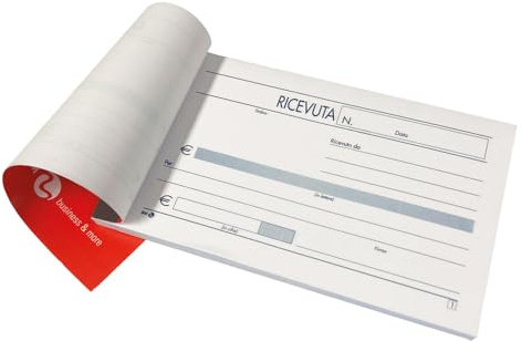 BM, selbstkopierender Rechnungsblock, Modell 260, 50 Blatt, 9,8 x 16,5 cm, 5 Stück