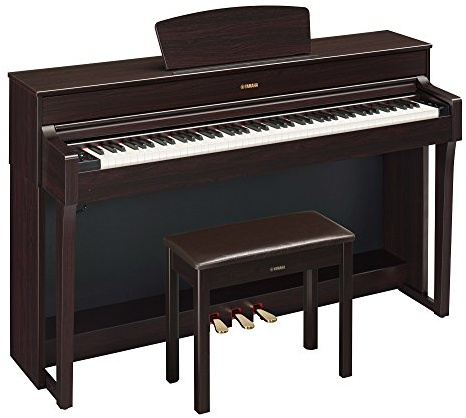 Yamaha YDP184 Console Digital Piano with Weighted 88-Key Graded Hammer 3 Action, CFX Concert Grand Piano Sound, Includes Bench (Dark Rosewood)