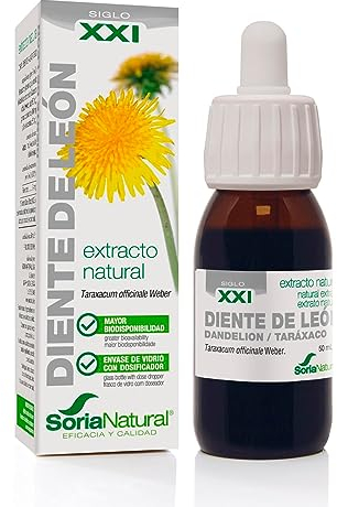 Soria Natural Extracto de Diente de León - Apoya la Salud del Hígado, Ayuda en la Digestión, Detox, Función Hepática - Extracto Herbal Natural - Botella con 50ml