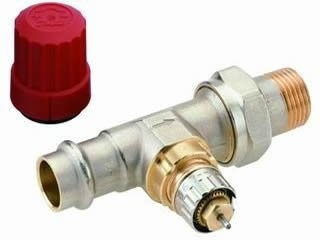 Danfoss valve housing RA-N 15 Pressfit R 1/2, DG, matt nickel-plated