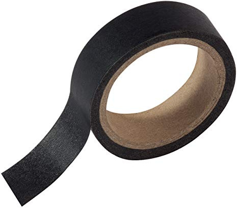 SIGEL Mu220 Ruban de Masquage pour Tableaux Blancs, Autocollant, Papier, 1 Rouleau de 16 M, Noir