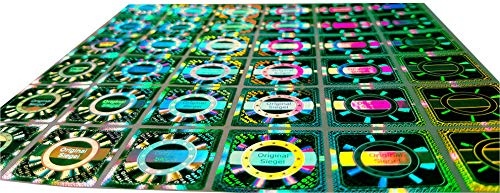 2010 Stk - 3D Hologramm Original-Siegel 25mm silber glänzend - Sticker | Sicherheitssiegel, Qualitätssiegel, Garantiesiegel, Sicherheitsetiketten, Verschlusssiegel, Siegelband, Void Aufkleber Label